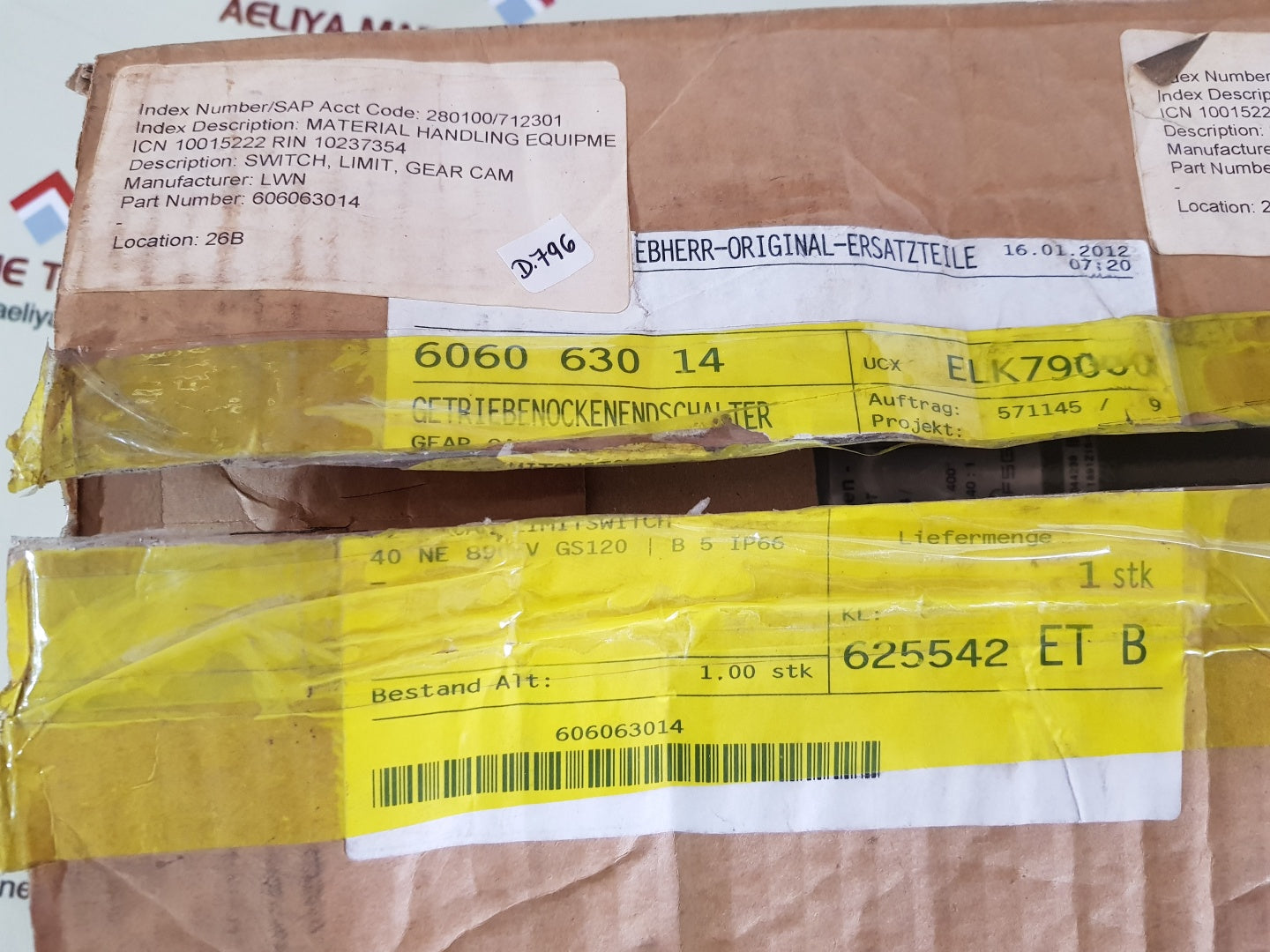 Liebherr g15/8se1-8n4/gs 120/fi/k2 gear cam limit switch