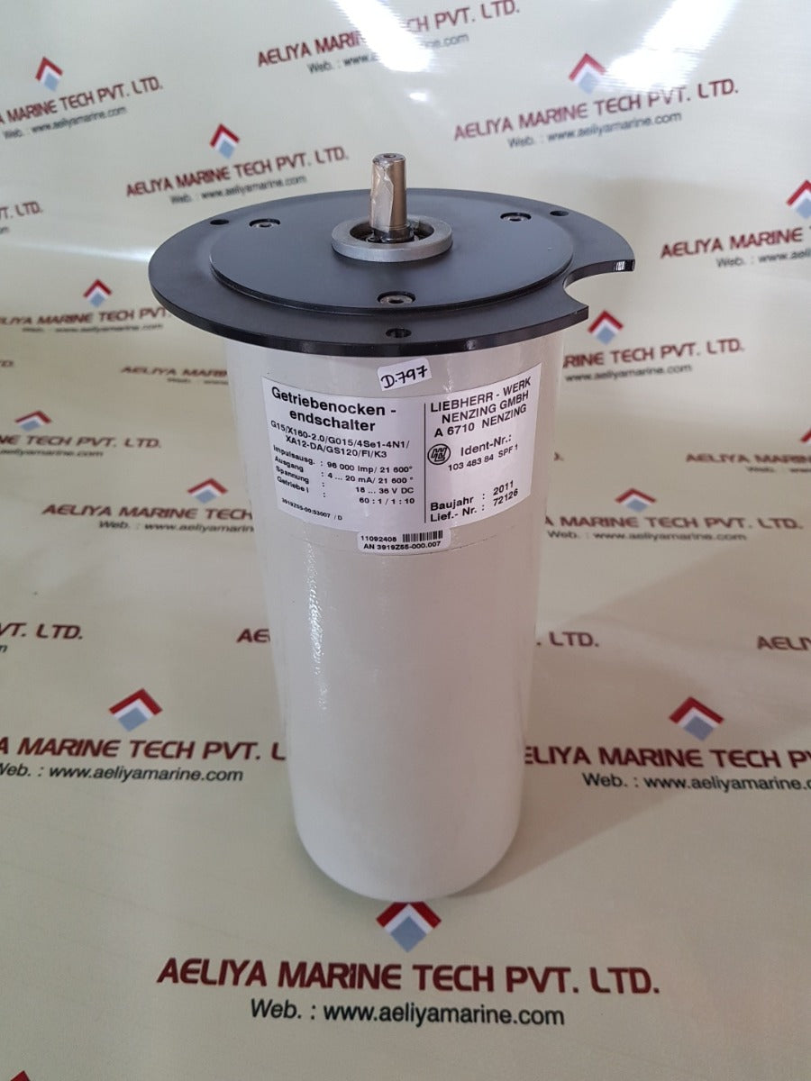 Liebherr g15/x160-2.0/g015/4se1-4n1/xa12-da/gs120/fi/k3 gear cam limit 