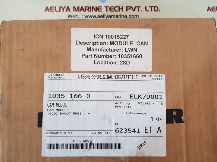 Liebherr pme1 da32 module 10351660