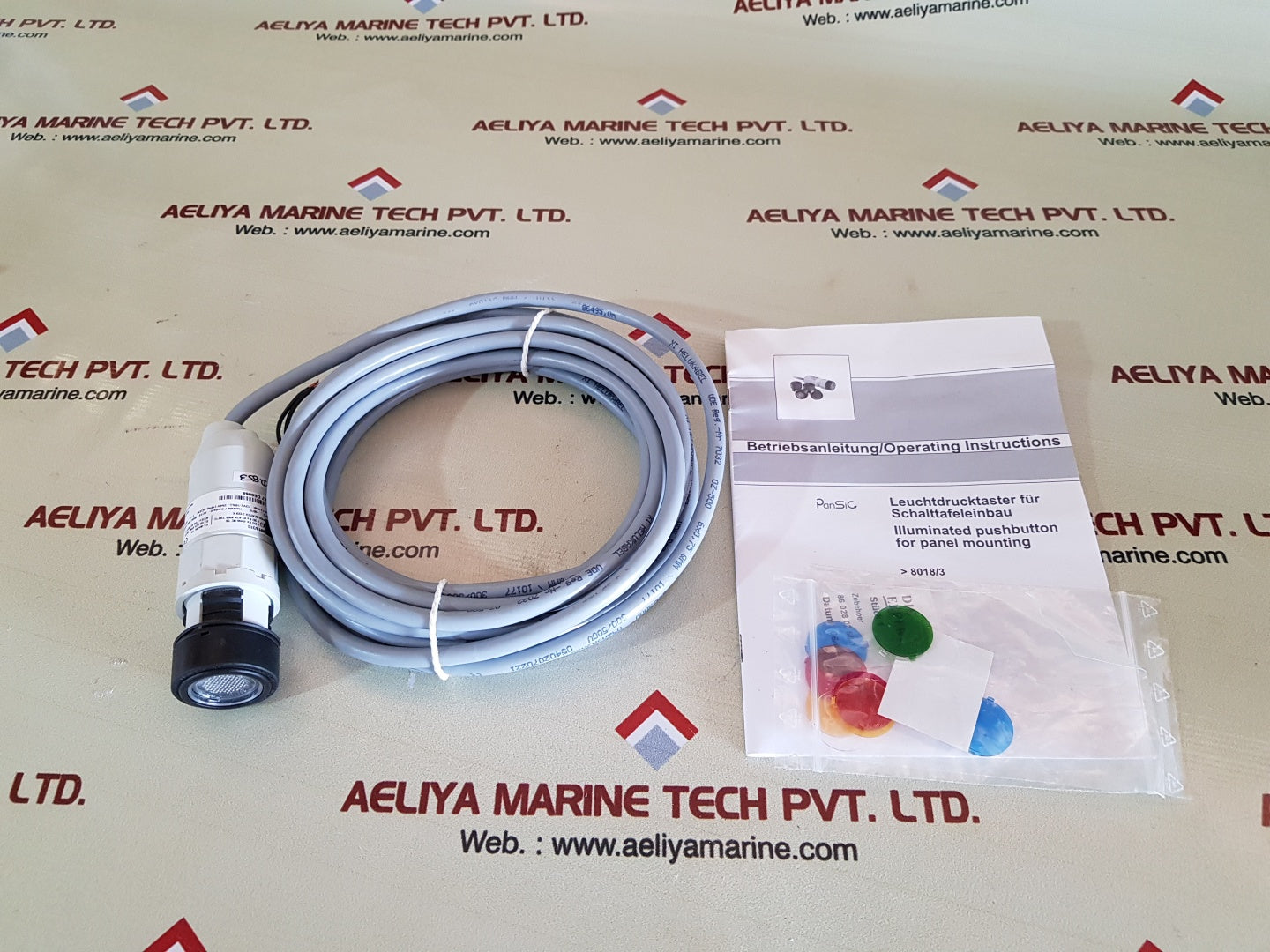 Stahl 8018/3133-al-6 illuminated push button