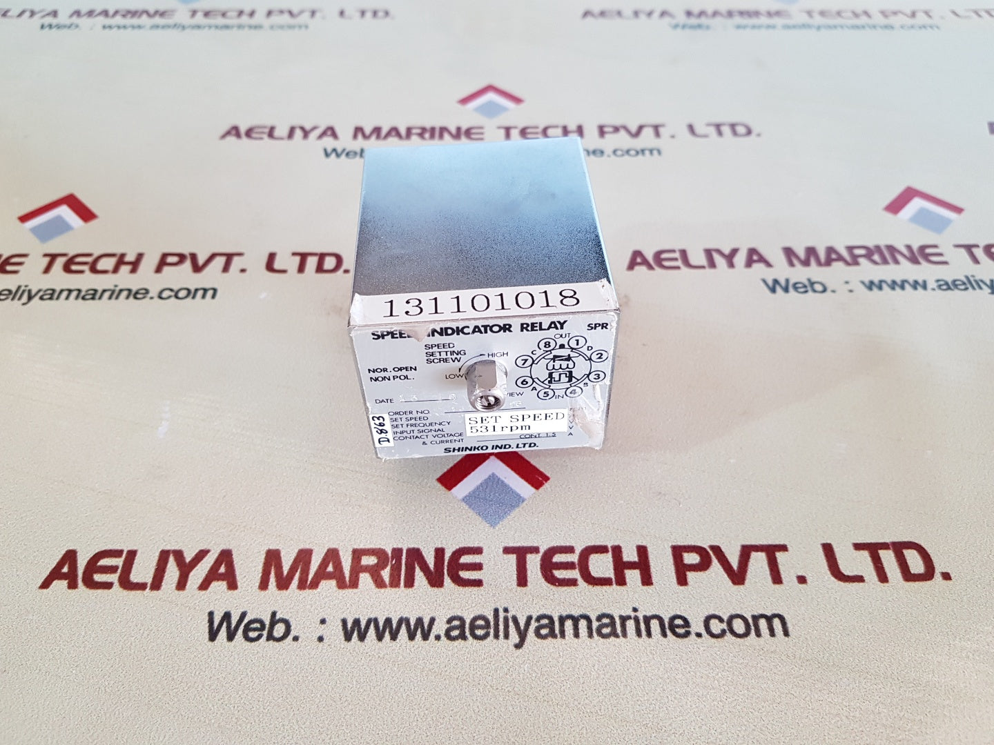 Shinko 131101018 Speed Indicator Relay 531Rpm
