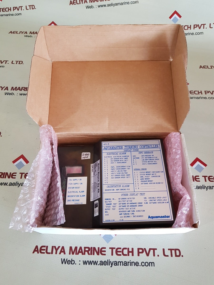 Rolls-royce atc-3 aqua master turning controller