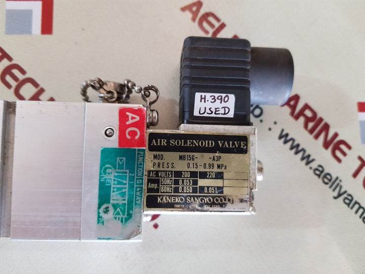 Kaneko Sangyo mb15g-8-a3p air solenoid valve