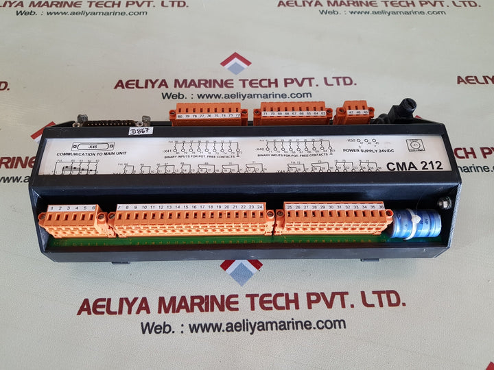 Cma 212 power supply communication to main unit 24v