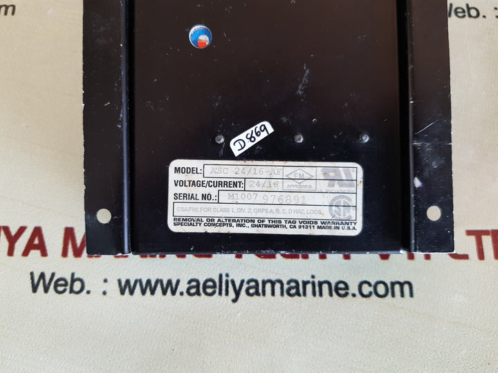 Specialty concepts Asc 24/16-af pmw charge controller