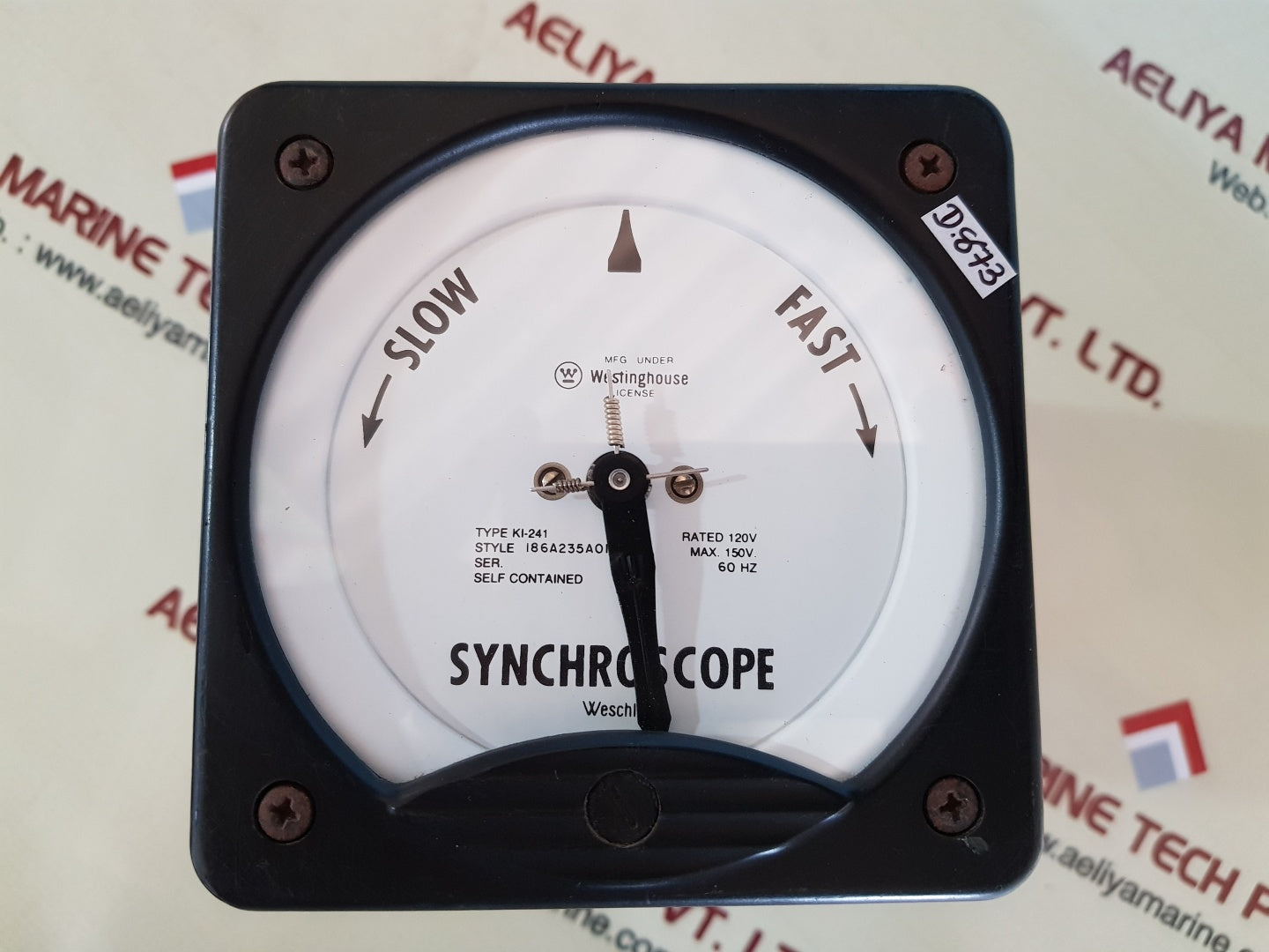 Westinghouse ki-241 synchroscope 186a235a01
