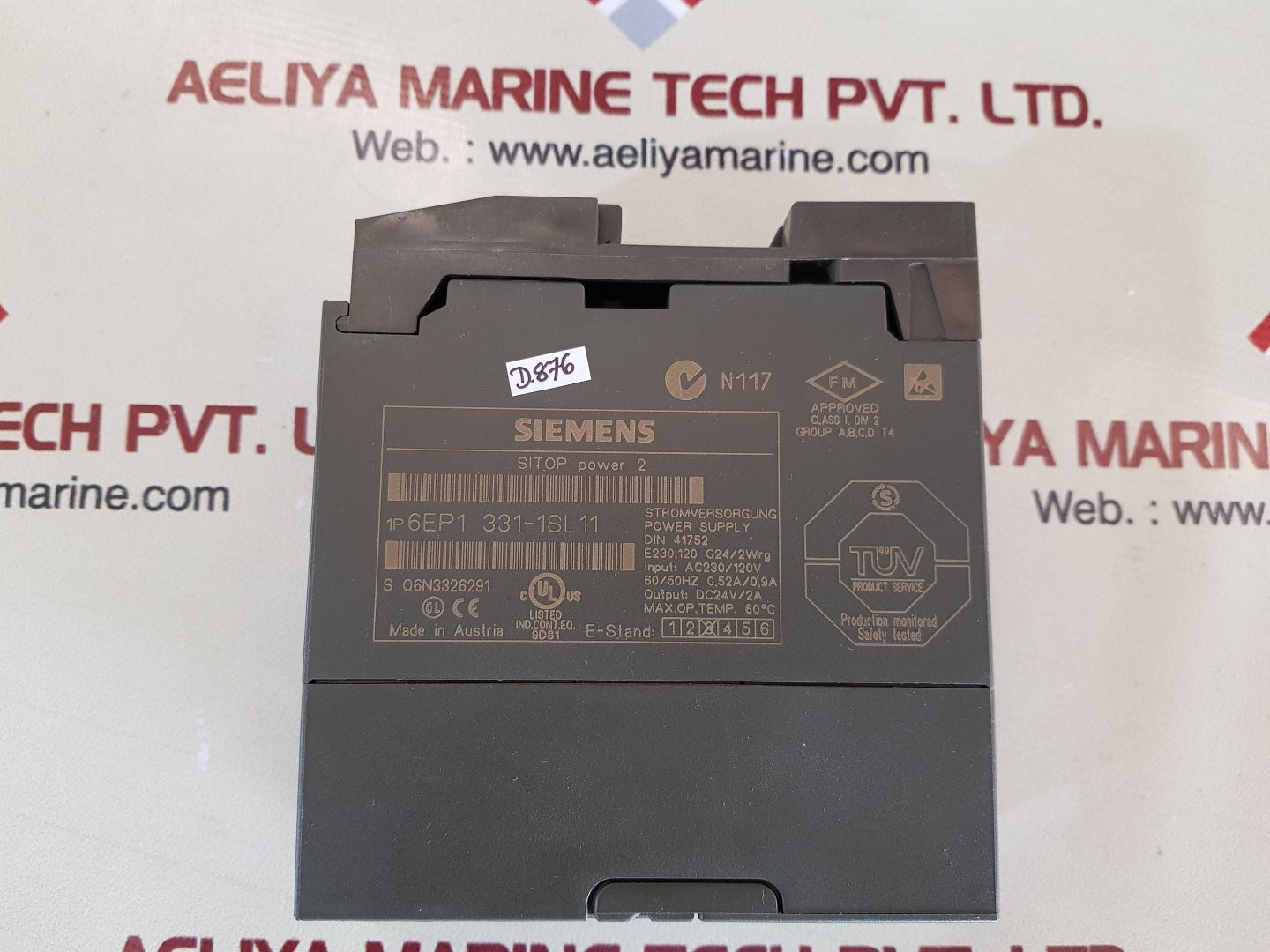 Siemens sitop power 2 6ep1 331-1sl 11 power supply 24v/2a 