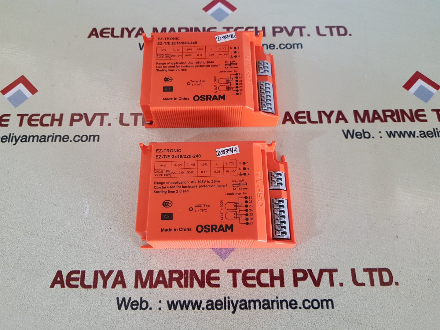 Osram ez-t/e 2x18/220-240 compact fluorescnet