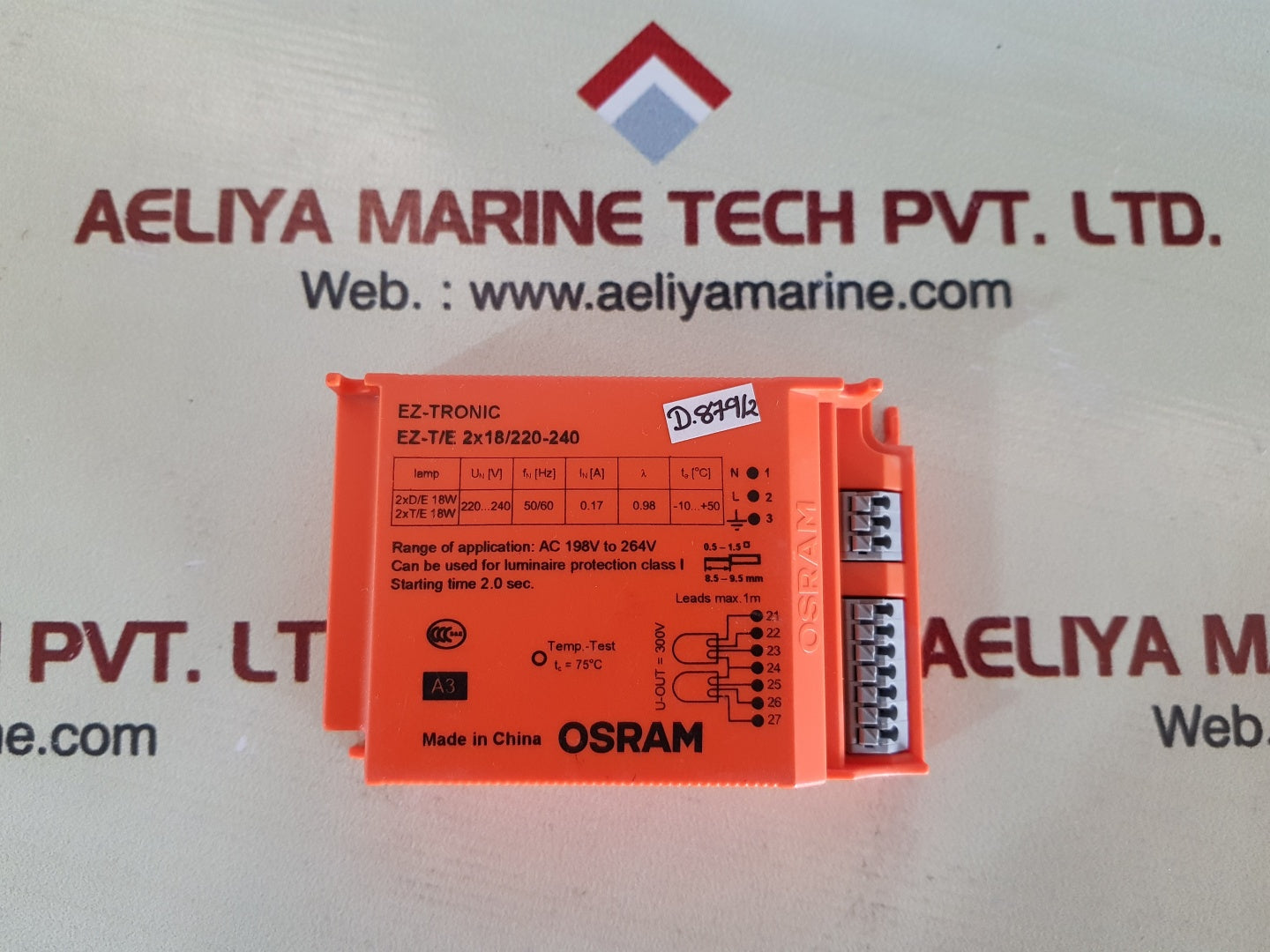 Osram ez-t/e 2x18/220-240 compact fluorescnet