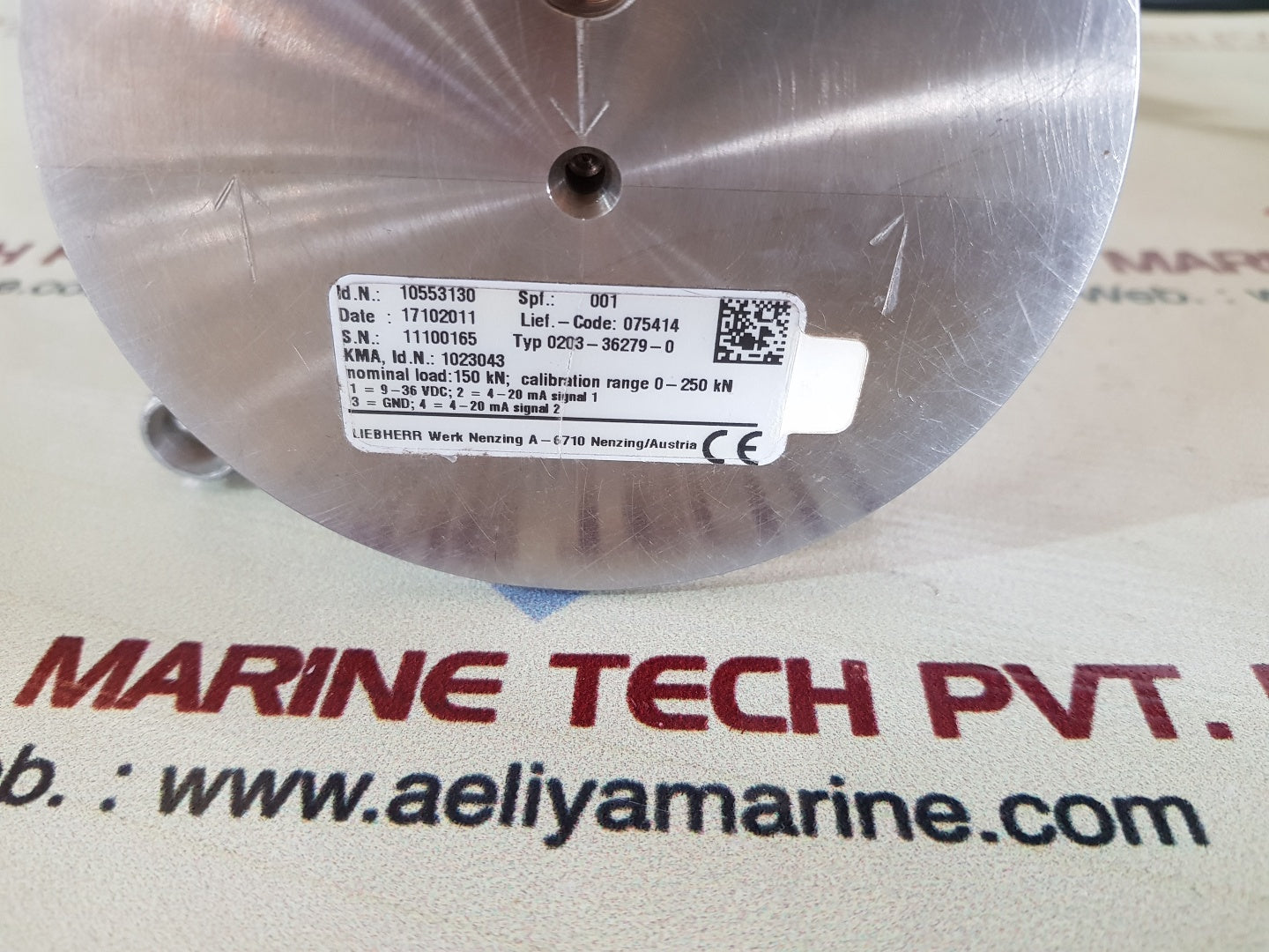 Liebherr 10553130 force measuring axle 0203-36279-0 