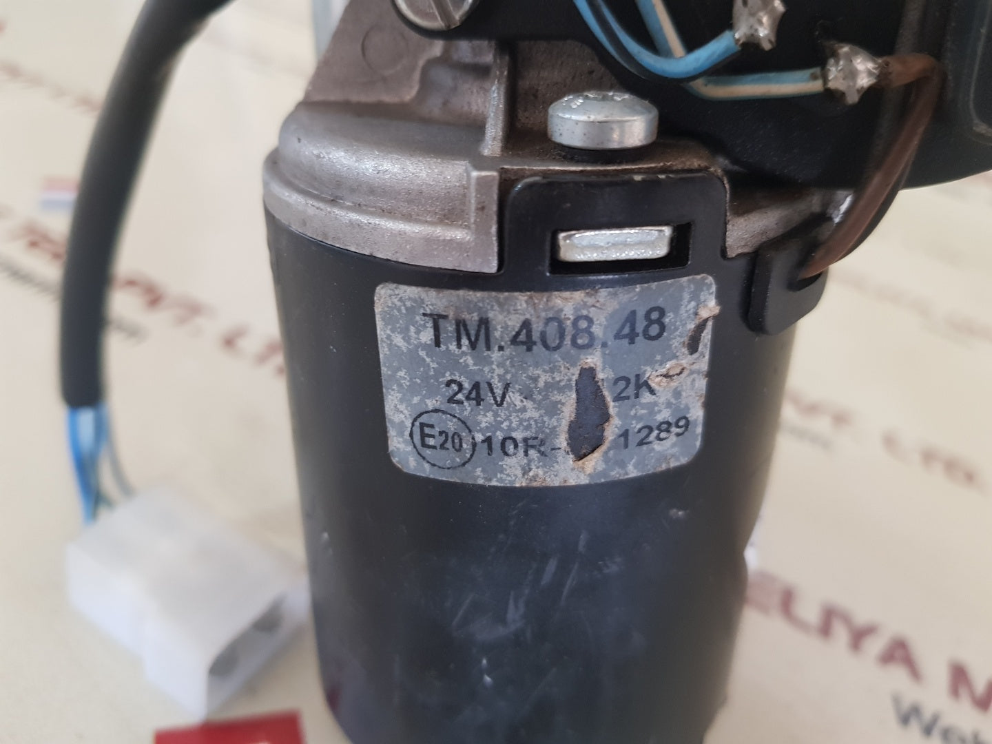 Deck crane tm.99.6786 window wiper motor