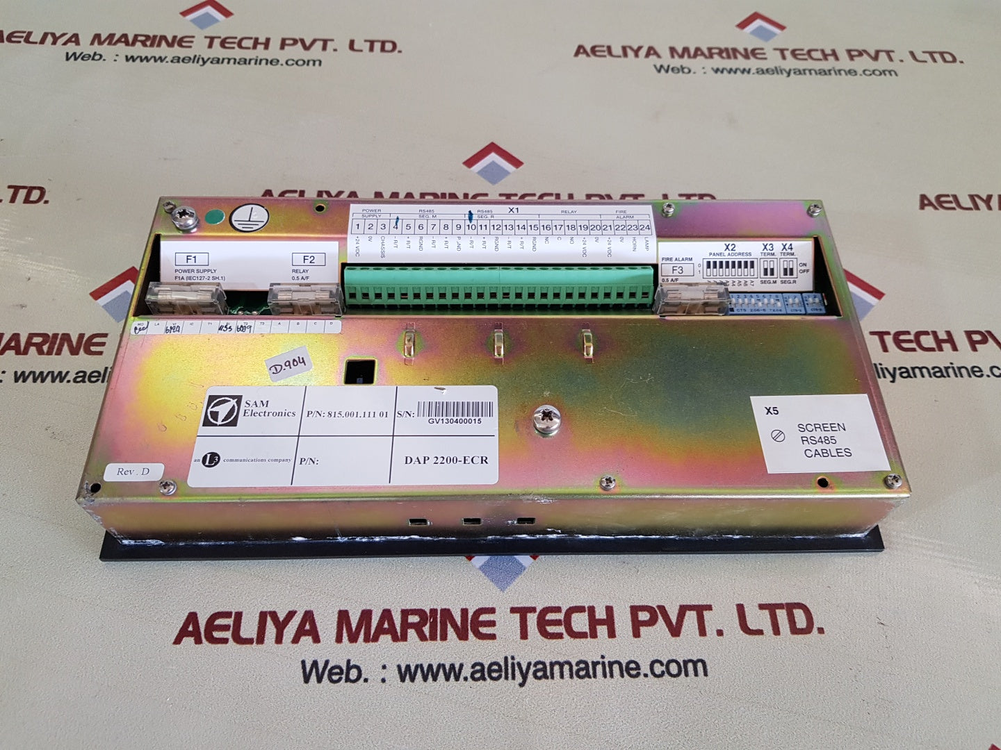 Sam electronics dap 2200-ecr monitoring and control system 815.001.111 01