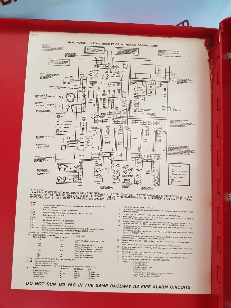 Fci fire alarm control panel