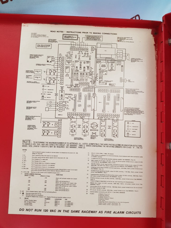 Fci fire alarm control panel