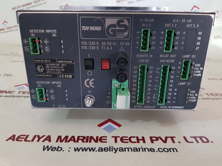 Optek control 4000 c4221-ex en-d photometric converter