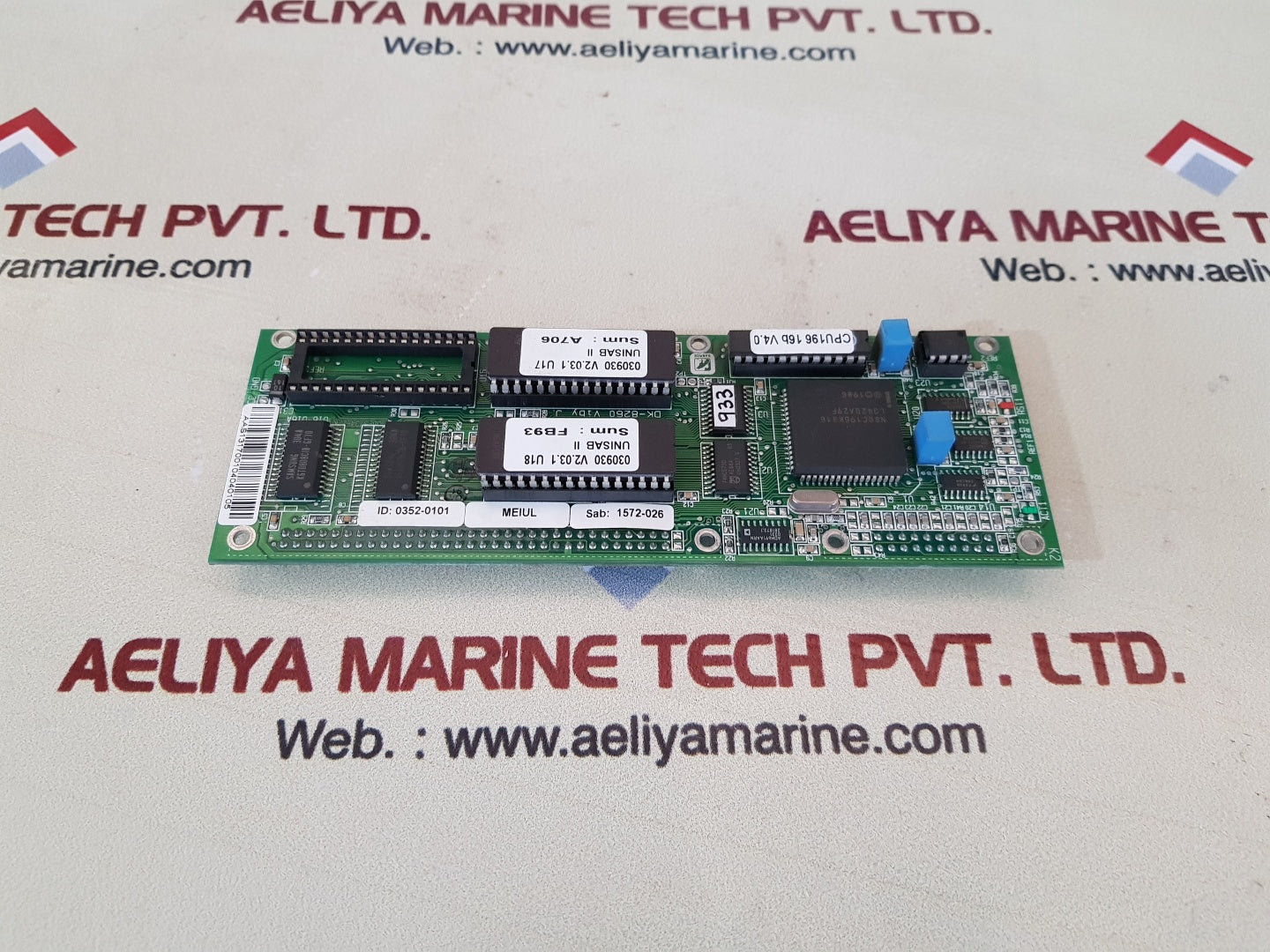 Sabroe controls dk-8260 pcb card cpu196