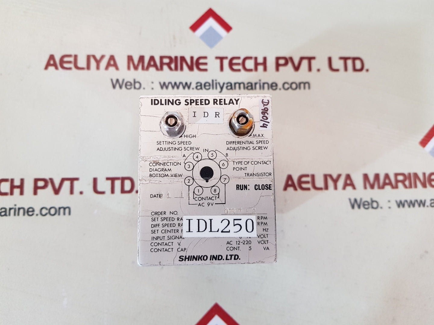 Shinko Idl250 Idling Speed Relay Ac 12-220 Volt
