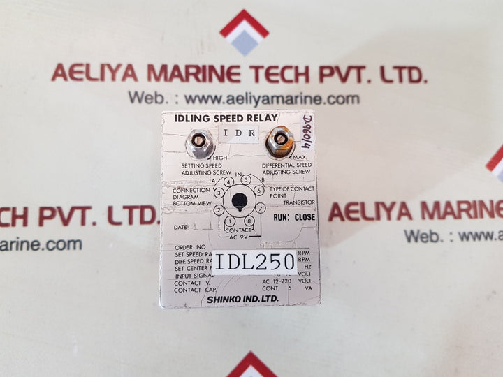 Shinko Idl250 Idling Speed Relay Ac 12-220 Volt
