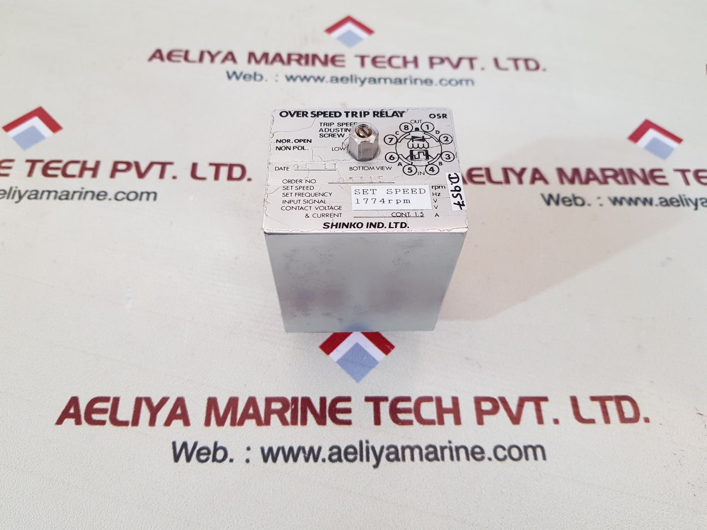 Shinko over speed trip relay 1774rpm