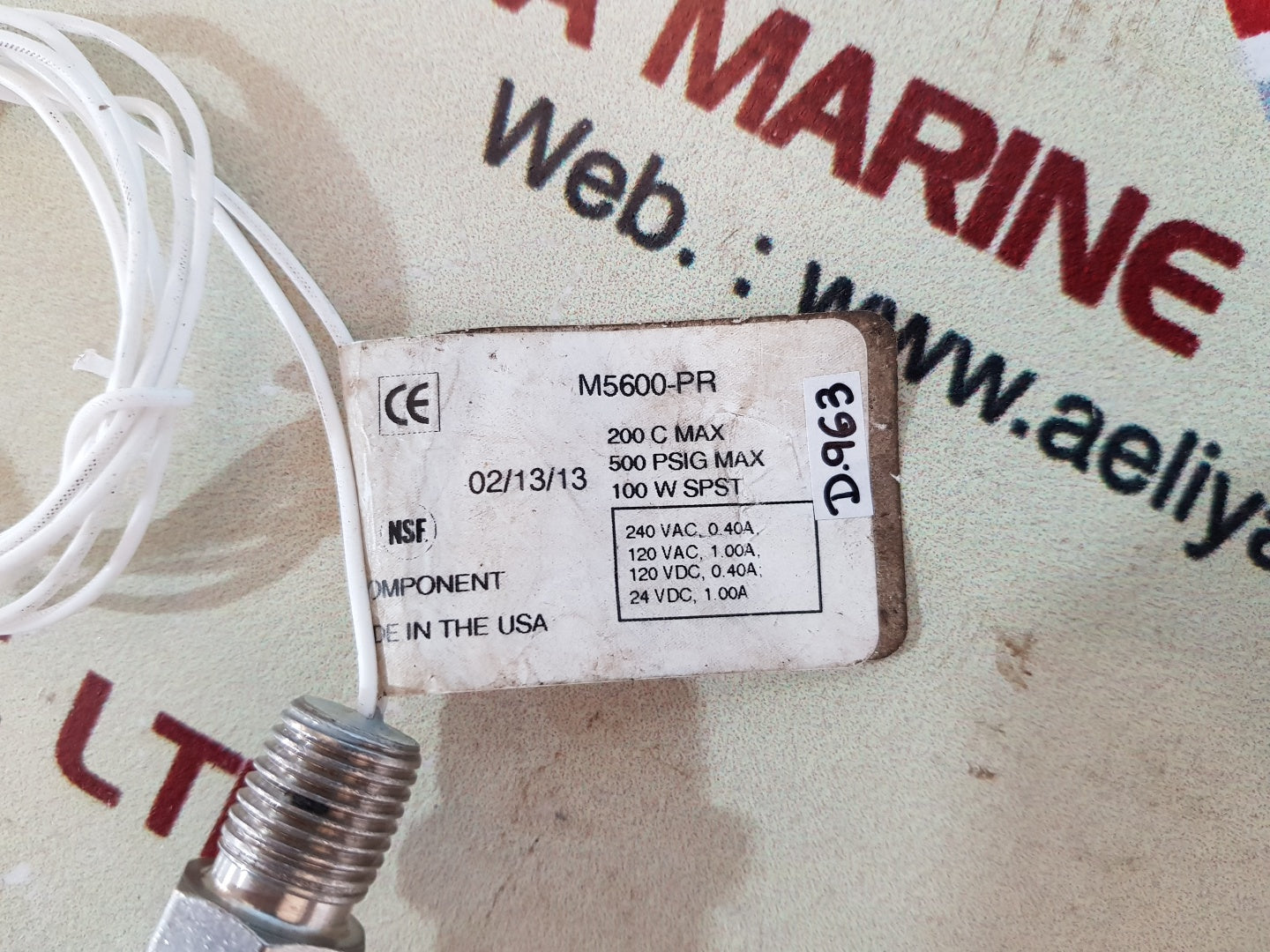 Madison m5600-pr liquid level switch 100 w spst 500psig