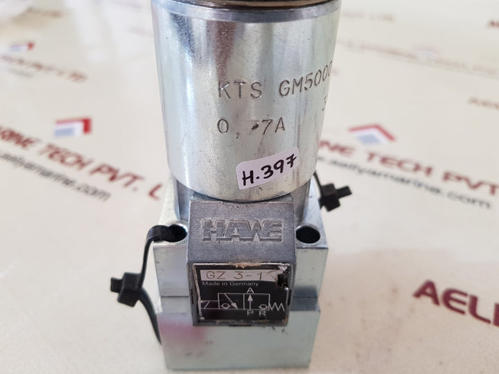 Hawe gz 3-1 hydraulik valve