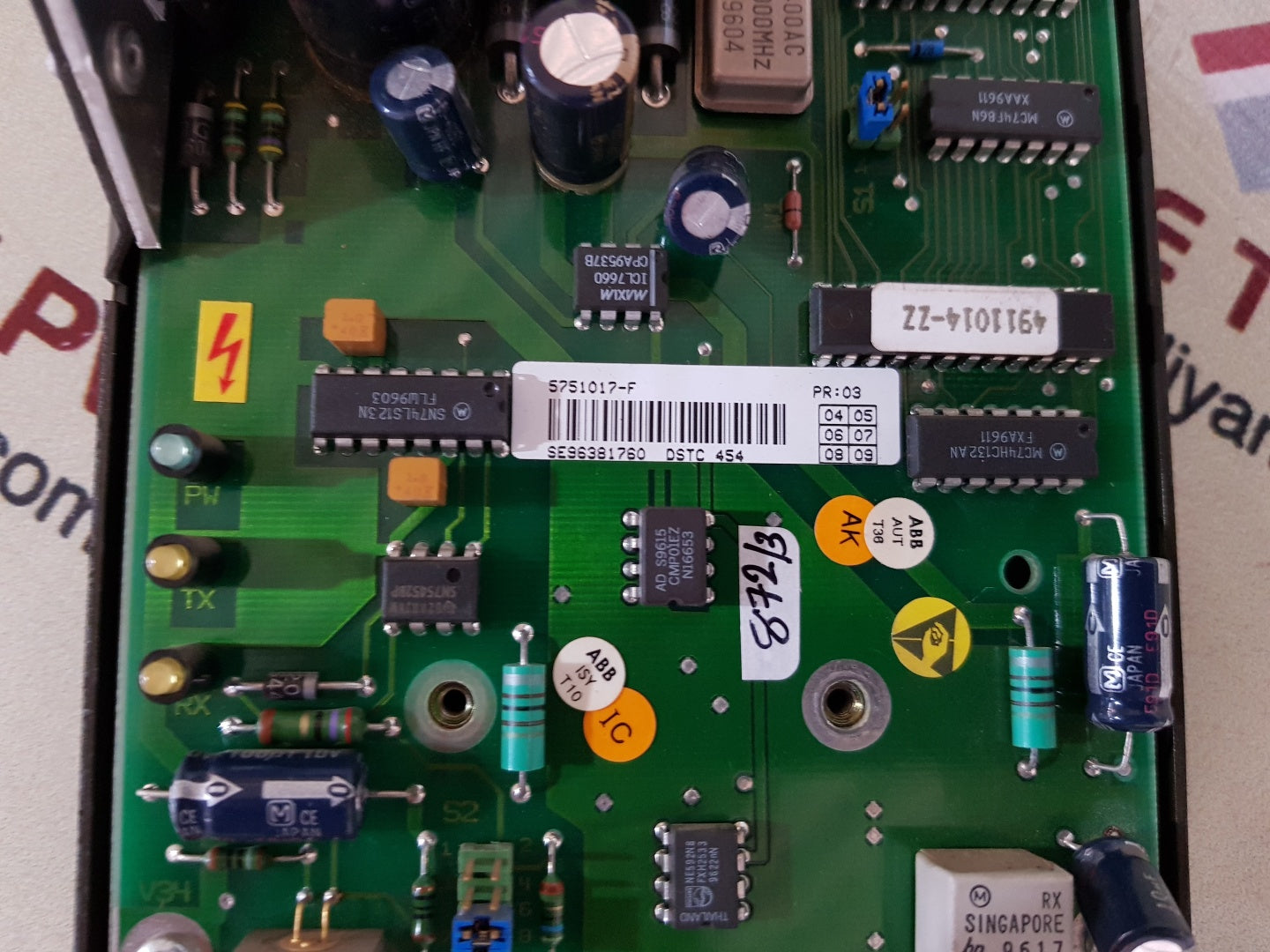 Abb master dstc 454 pcb card 5751017-f