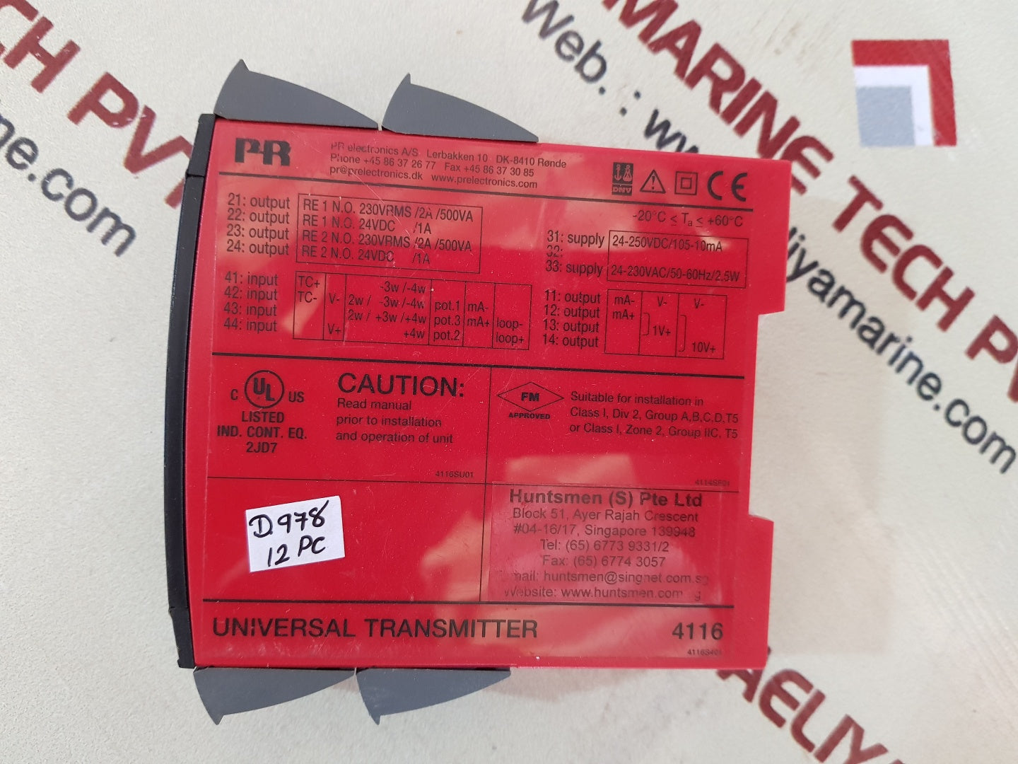 PR electronics 4116 universal transmitter 