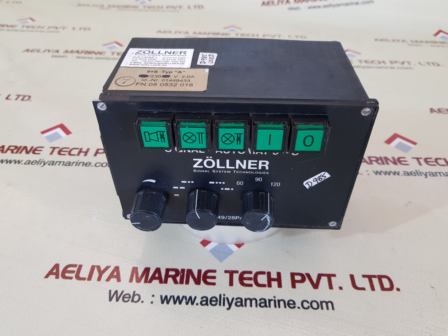 Zollner signal automat 5 s bsh/49/28p/01/92