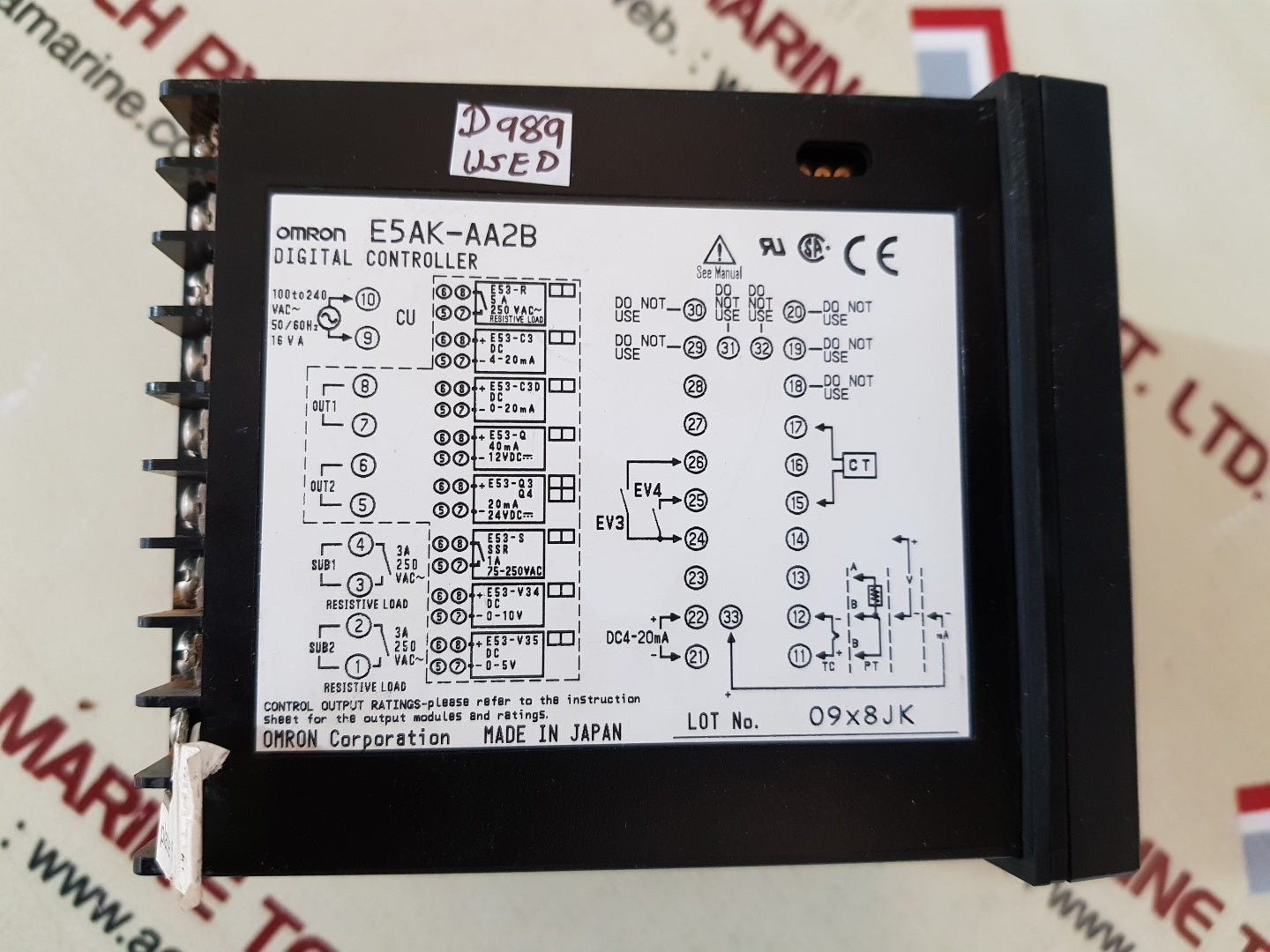 Omron e5ak-aa2b digital controller