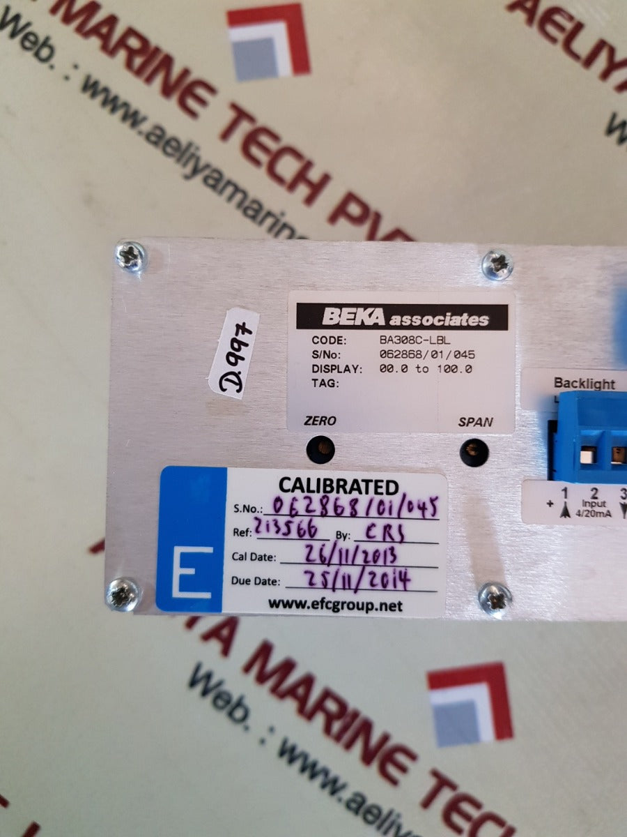 Beka Associates Ba308C 3 1/2 Digit Indicator