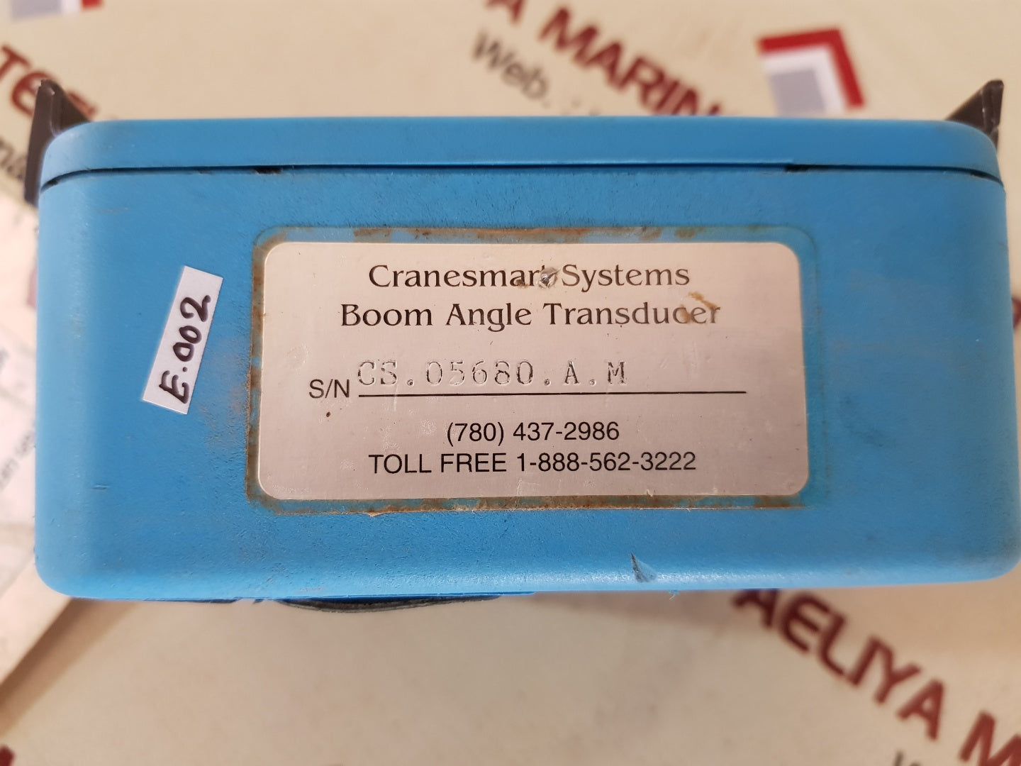 Cranesmart systems boom angle transducer