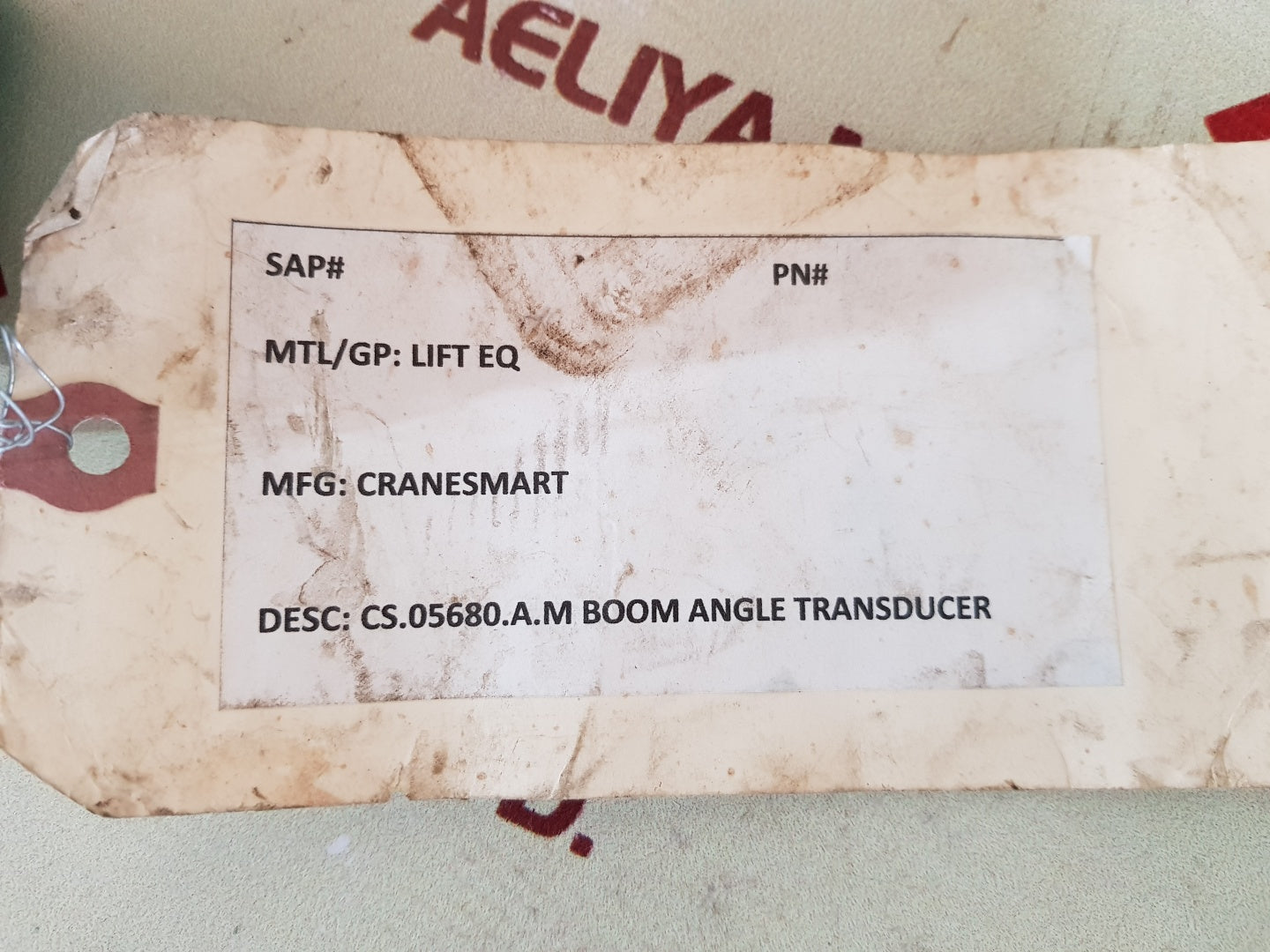 Cranesmart systems boom angle transducer