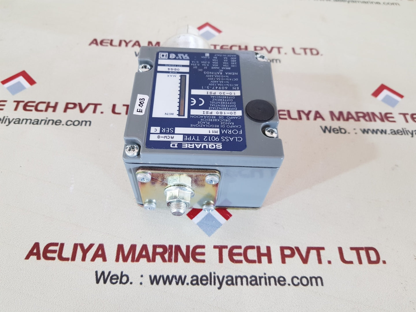Square d class 9012 acw8 pressure switch ser C