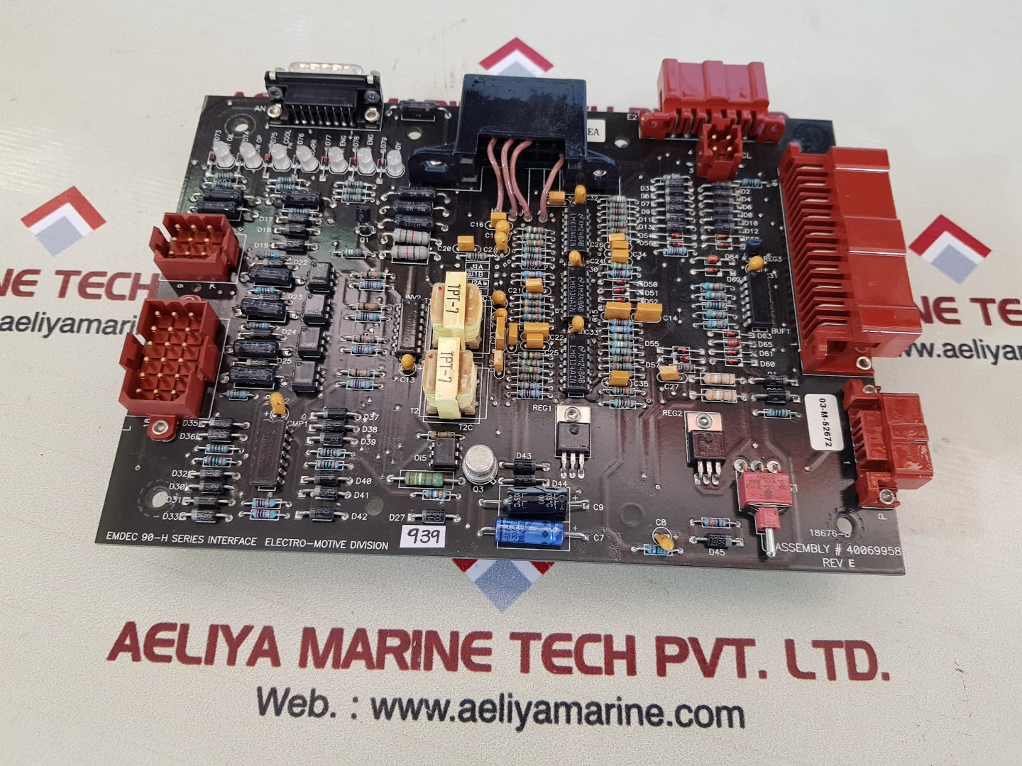 Electro-motive Emdec 90-h series interface pcb card 40069958 rev.E