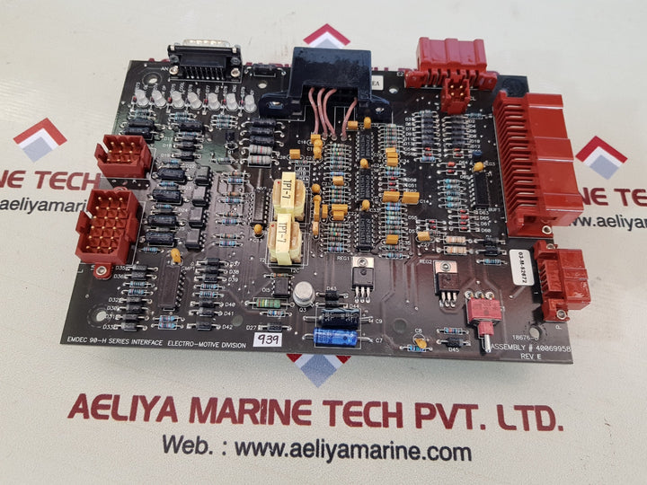 Electro-motive Emdec 90-h series interface pcb card 40069958 rev.E