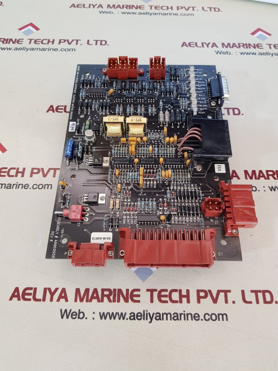 Electro-motive Emdec 90-h series interface pcb card 40069958 rev.E