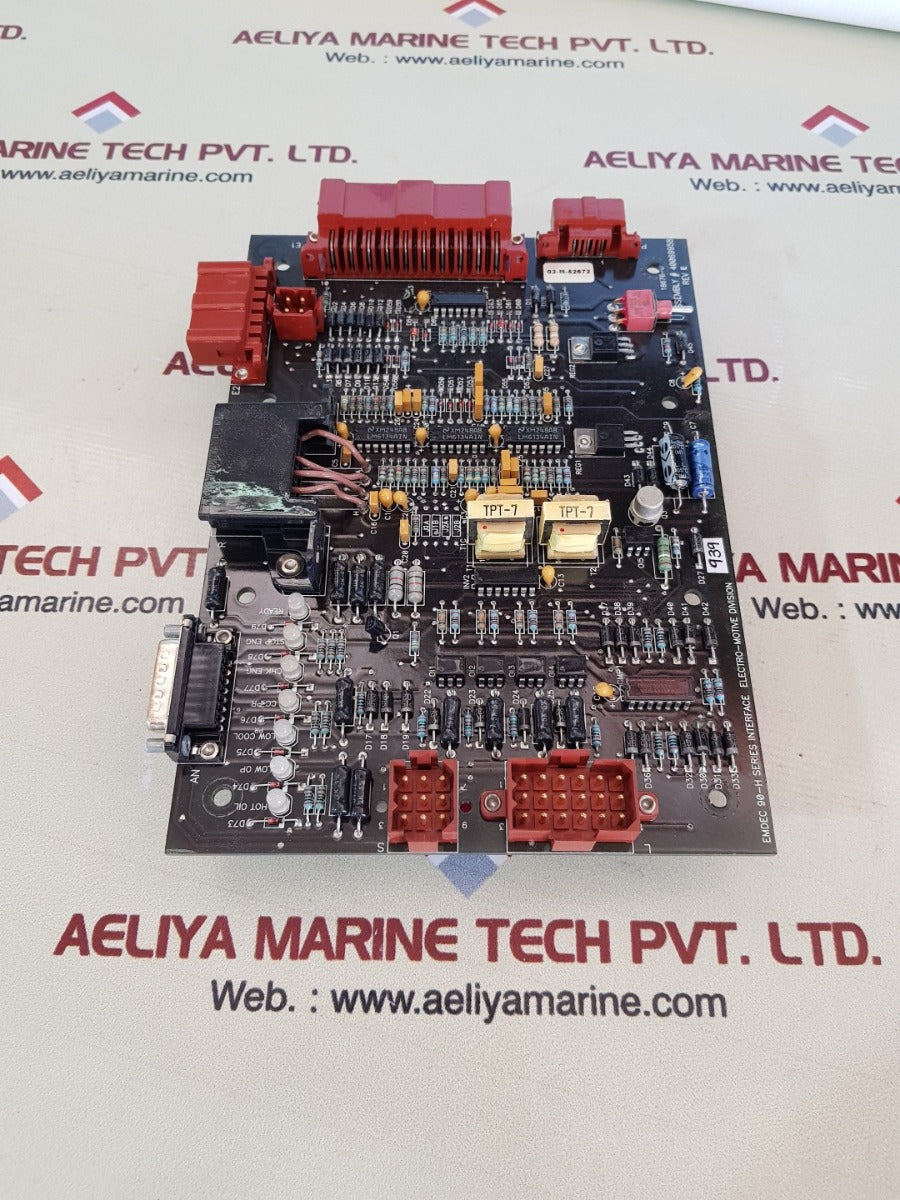 Electro-motive Emdec 90-h series interface pcb card 40069958 rev.E