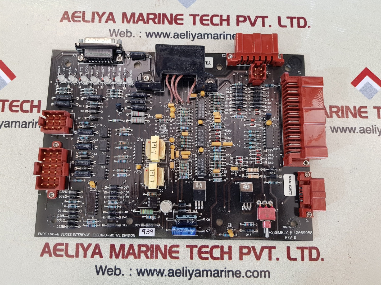 Electro-motive Emdec 90-h series interface pcb card 40069958 rev.E