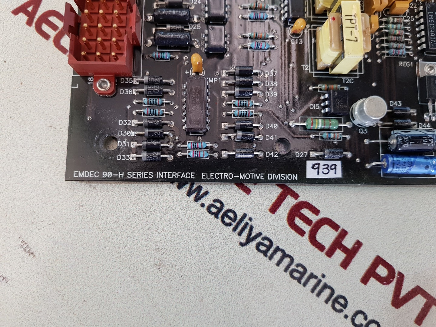 Electro-motive Emdec 90-h series interface pcb card 40069958 rev.E