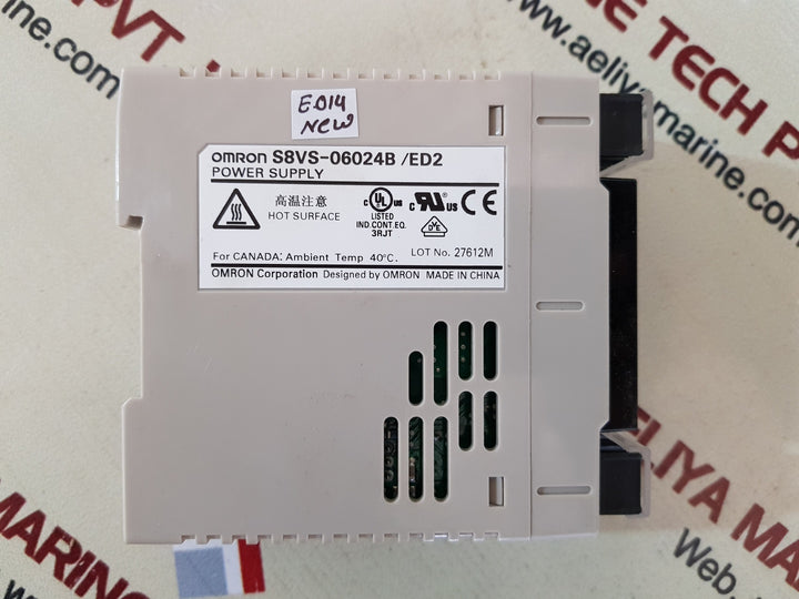 Omron s8vs-06024b power supply in. 50/60hz ac100-240v 1.7a
