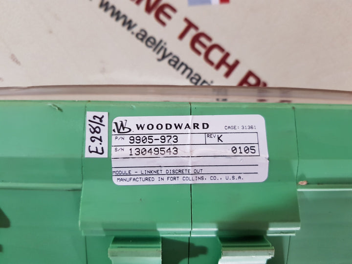 Woodward 9905-973 rev.k 8 channel relay