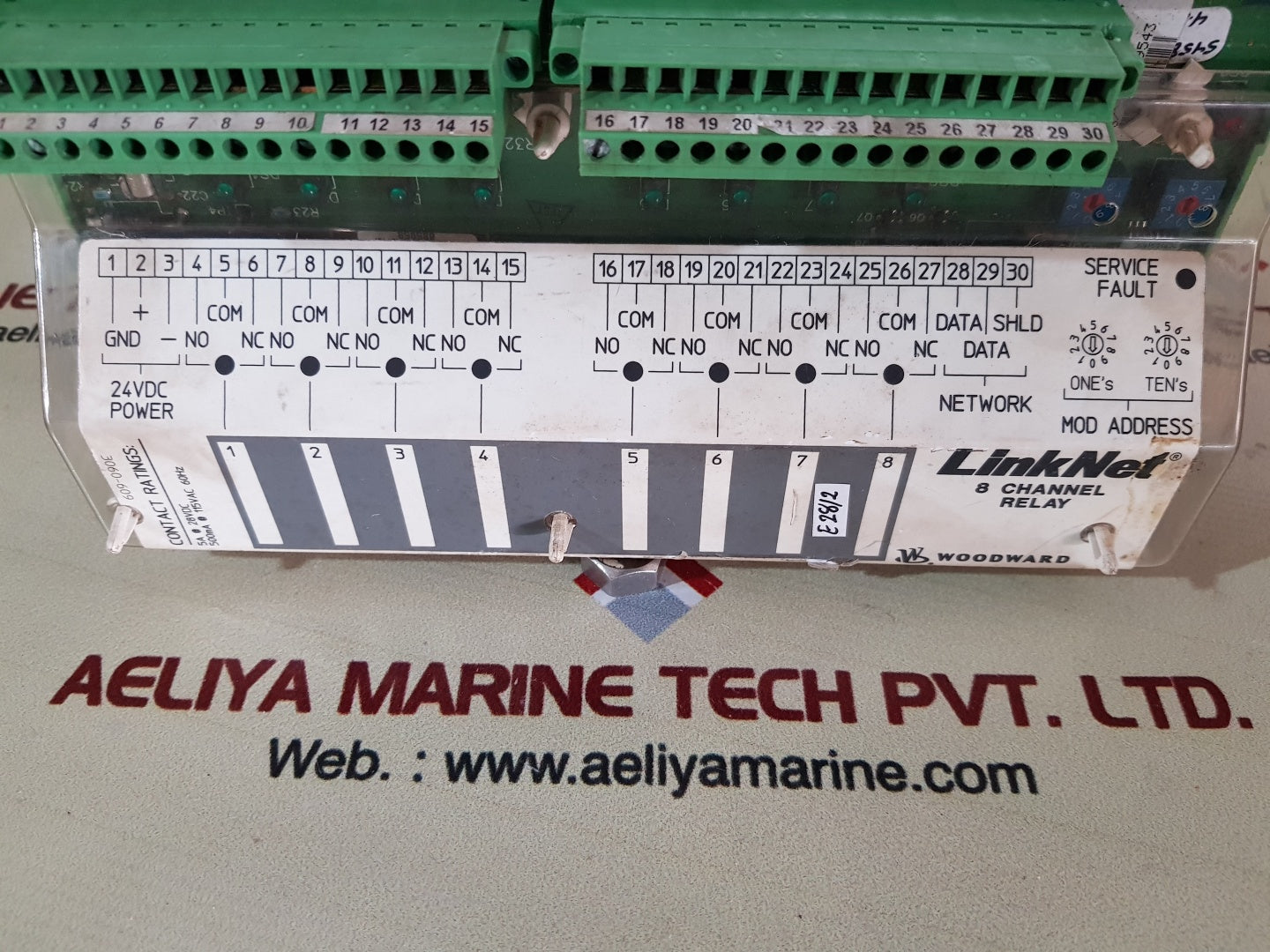 Woodward 9905-973 rev.k 8 channel relay