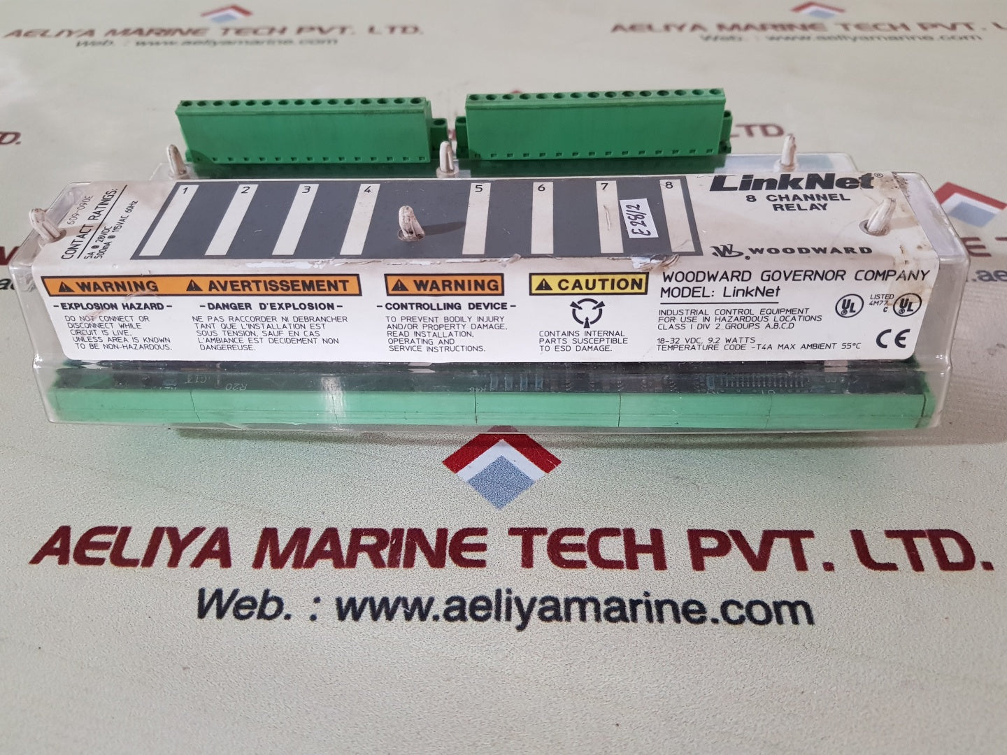 Woodward 9905-973 rev.k 8 channel relay
