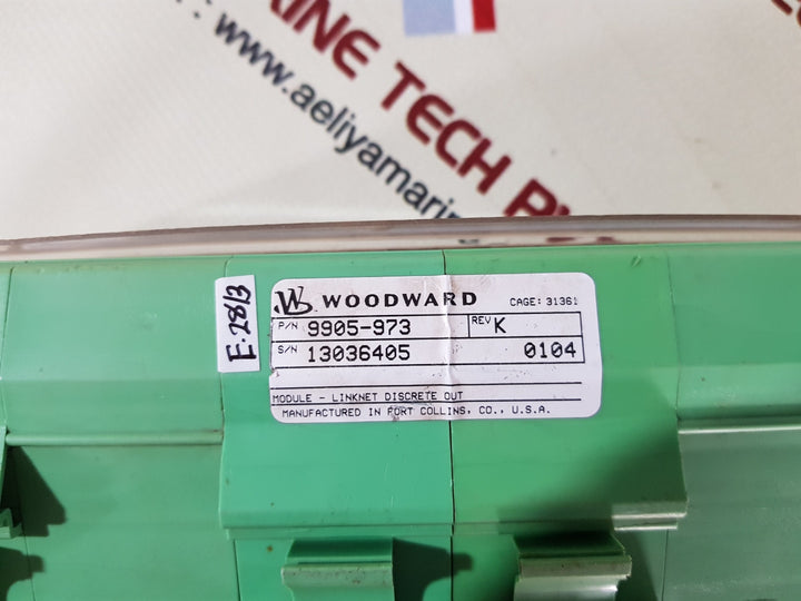 Woodward 9905-973 rev.k 8 channel relay
