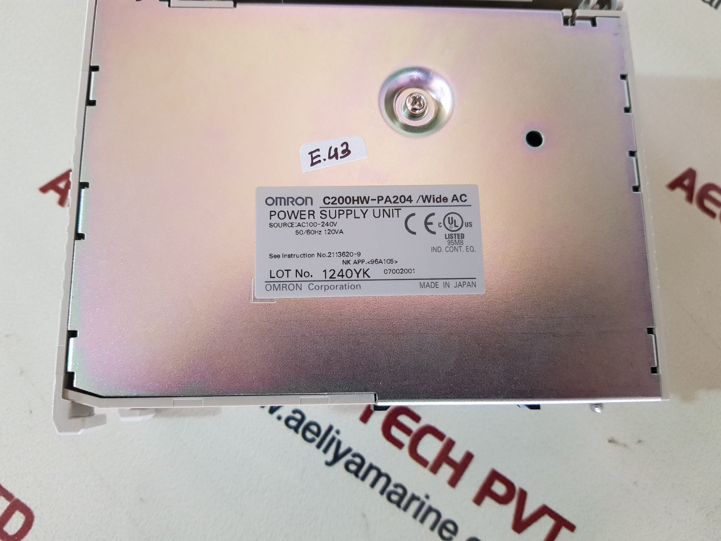 Omron c200hw-pa204/wide ac power supply unit