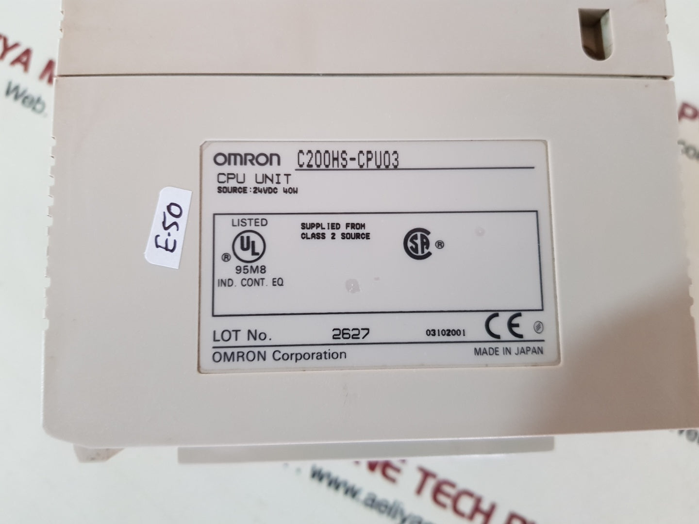 Omron c200hs-cpu03 cpu unit