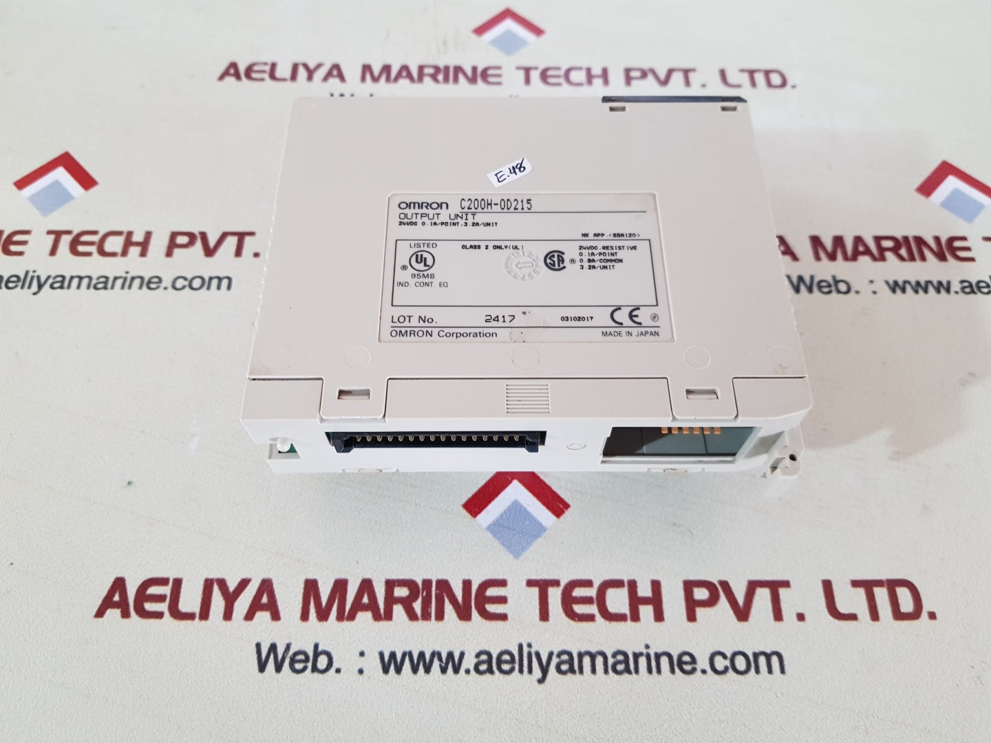 Omron c200h-0d215 output unit 24vdc 0.1a/point,3.2a/unit