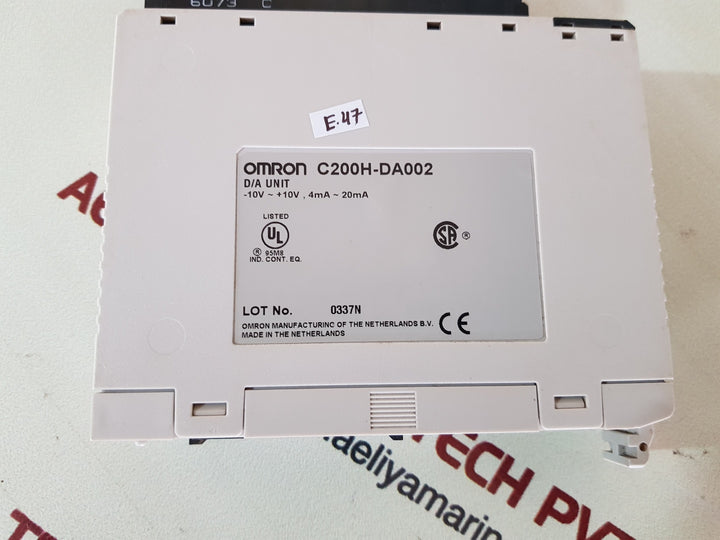 Omron c200h-da002 d/a unit 4ma 20ma