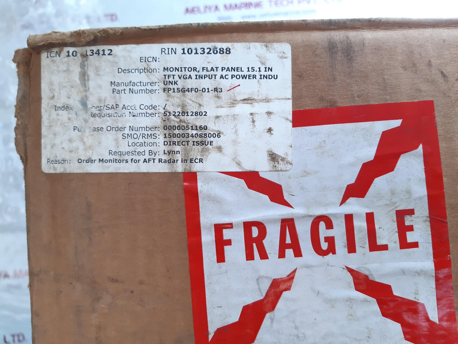 Omni vision fp15c4g0-01-r3 flat panel monitor