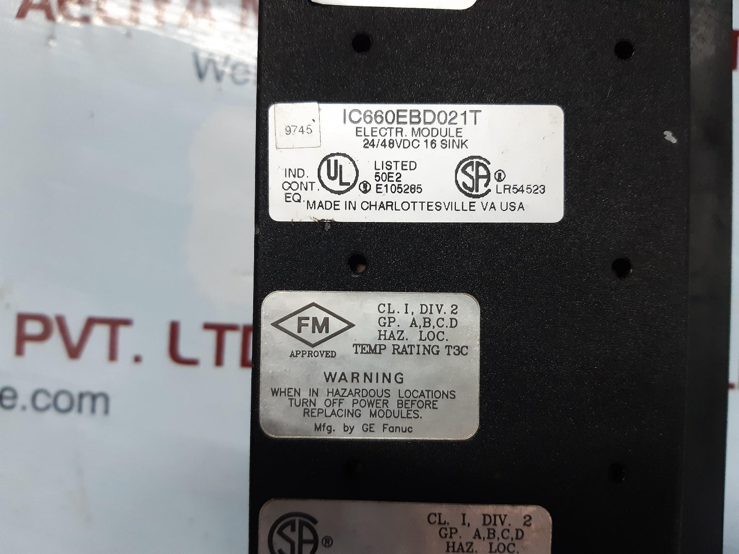 Ge fanuc ic660bbd021 genius module